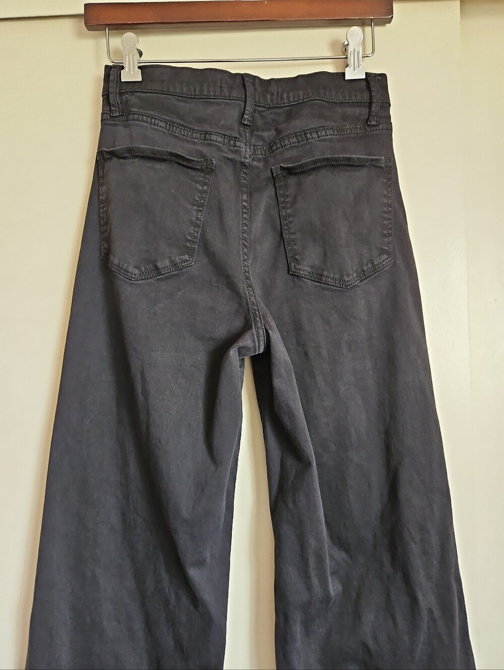 Joe's The Mia High-Rise Faded Black Wide-Leg Jeans Size 26 Long - Picture 9 of 14